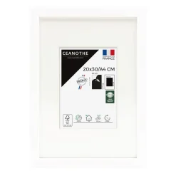 Cadre rectangulaire 20x30 cm Milan blanc
