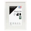 Cadre rectangulaire 30x40 cm Milan blanc