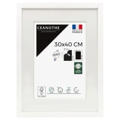 Cadre rectangulaire 30x40 cm Milan blanc