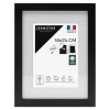 Cadre rectangulaire 18x24 cm Milan noir