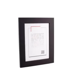 Cadre rectangulaire 40x50 cm noir mat