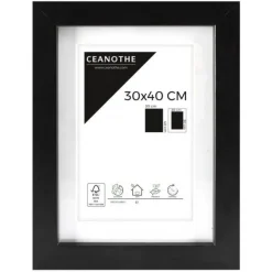 Cadre rectangulaire 30x40 cm Oslo noir