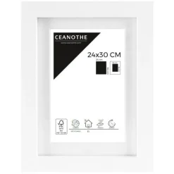 Cadre rectangulaire 24x30 cm Oslo blanc