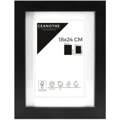 Cadre rectangulaire 18x24 cm Oslo noir