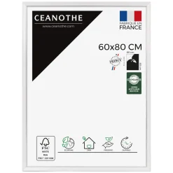 Cadre rectangulaire 60x80 cm Vittoria blanc