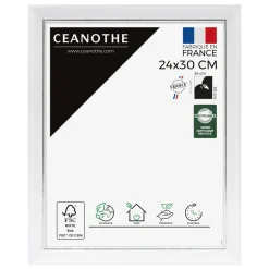 Cadre rectangulaire 24x30 cm Vittoria blanc