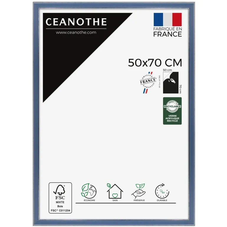 Cadre rectangulaire 10x15 cm Vittoria blanc