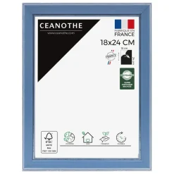 Cadre rectangulaire 18x24 cm Vittoria bleu