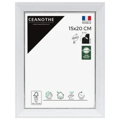 Cadre rectangulaire 15x20 cm Vittoria blanc