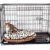 Cage en métal grillagée avec plateau noir S 60 cm