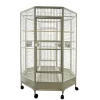 Cage d'intérieur pour becs crochus Zany beige 132x132x185cm