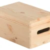 Caisse en bois avec couvercle 14x30x20cm