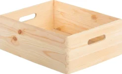 Caisse en bois avec couvercle 14x30x40cm