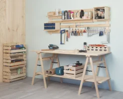 Caisse EVOLUTION empilable 60x28,5x35,3cm pin massif