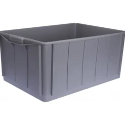 Caisse gerbable pleine d'ensilage 63L gris
