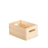 Caisse sans couvercle en bois empilable 14x30x20 cm
