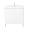 Caisson Atos 80 cm blanc 2 portes sur pied AURLANE