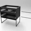 Caisson noir 80 cm Steel AURLANE