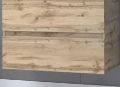 Caisson seul 80 cm 2 tiroirs à suspendre décor chêne AURLANE