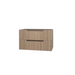 Caisson seul à suspendre Emilien décor bois 80 cm AURLANE
