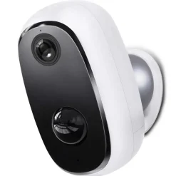 Caméra extérieure WI-FI Moov-e sur batterie full HD blanc