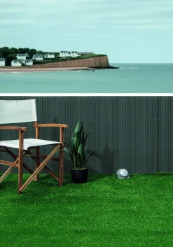 Canisse PVC double face 19 mm anthracite 1x3 m NORTENE