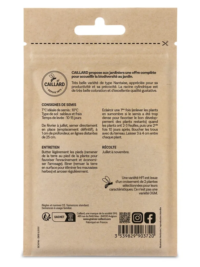 Carotte Yukon Hf1 3g CAILLARD