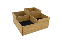 Carré potager à étages en pin traité autoclave