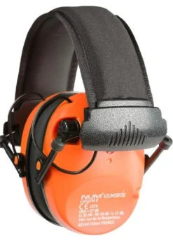 Casque antibruit électronique CAS1034 orange NUM'AXES