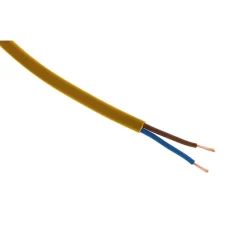Câble d'alimentation électrique H03VVH2- F 0,75mm² doré 5m