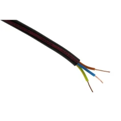 Câble d'alimentation électrique 3G1,5 noir 100m