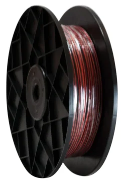 Câble HI-FI 2 conducteurs 0,75 mm² rouge/noir - Vendu au ml