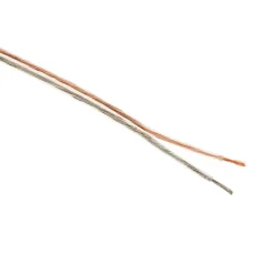 Câble HI-FI de section 2x 0,75mm² transparent 10ml