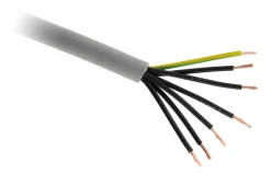Câble électrique H05VV-F 7G1mm² gris - Vendu au ml