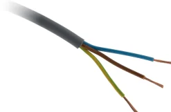 Câble électrique souple 3G1,5 mm² gris - Vendu au ml