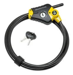 Câble 1,8m x Ø10mm bloc de serrure 3 positions 4 clés