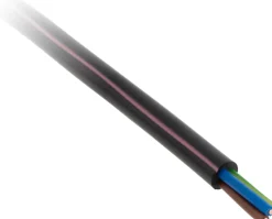 Câble rigide U1000R2V - 3G1,5mm² noir 5m