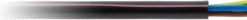 Câble rigide U1000R2V - 3G1,5mm² noir 10m