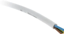 Câble souple H05VV-F 3G 2,5mm² blanc - Vendu au ml