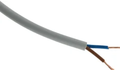 Câble souple H05VV-F 2x 1,5mm² gris - Vendu au ml