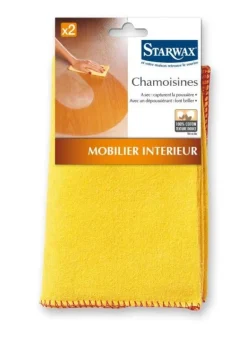 Chamoisine pour mobilier d'intérieur 40x50 cm (x2) STARWAX