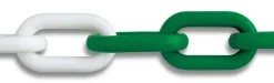 Chaîne de signalisation vert/blanc Ø8mm - Vendu au mètre