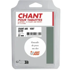 Chant à coller vert olive 6m 6000x22