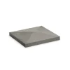 Chapeau pointe diamant 50 x 50 cm gris