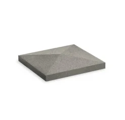 Chapeau pointe diamant 50 x 50 cm gris