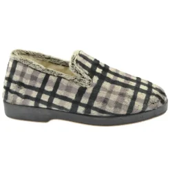 Charentaise Cassel en textile et laine noir