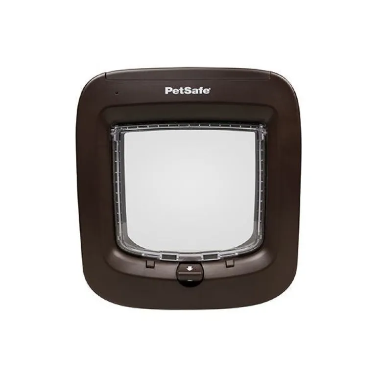 Chatière porte à puce électronique brun 4 positions