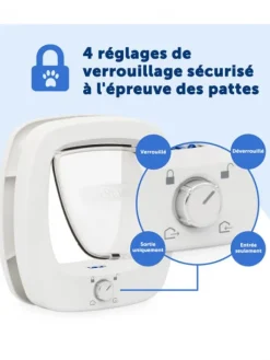 Chatière 4 positions pour grand chat 11kg PETSAFE