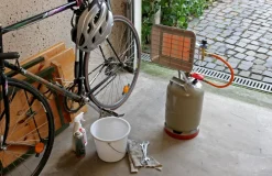 Chauffage de chantier infrarouge allumage Piezo mobile