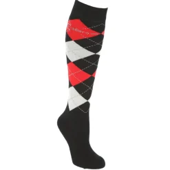 Chaussettes d'équitation Brescia bleu foncé/hibiscus